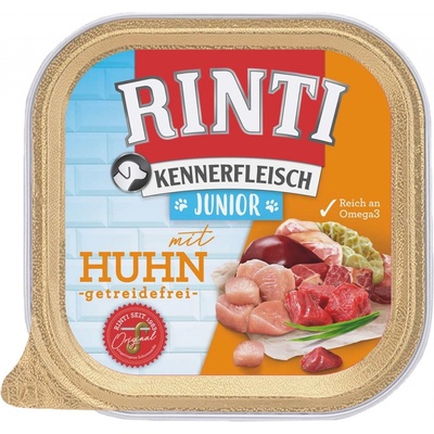 Rinti Kennerfleisch Junior Dog kuřecí maso 9 x 300 g