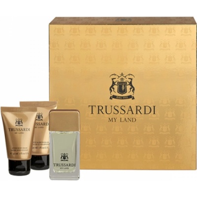 Trussardi My Land EDT 30 ml + sprchový gél 30 ml + balzam po holení 30 ml darčeková sada
