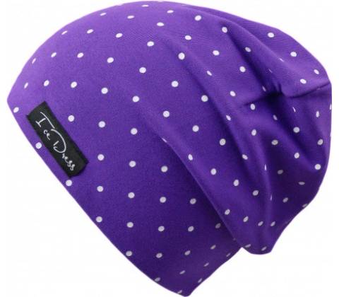 Drexiss čepice DOT VIOLET