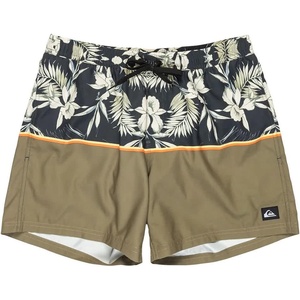 Quiksilver Бански гащета Quiksilver Spl Floral Volley 15´´ swimming shorts - Brown / Black (Black Floral)
