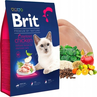 Brit Premium by Nature Cat. Sterilized Chicken 8 kg