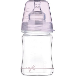 LOVI Шише Lovi - Baby Shower, стъклено, 150 ml, 0м+, розово (74/104g) - baby