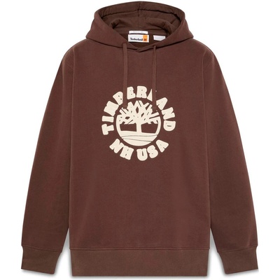 Timberland Мъжки суичър Timberland Holiday Graphic Hoodie - Chocolate Brown - размер S (017-4091-0311)