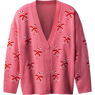 esmara Dámský vánoční kardigan růžová – Zboží Dáma