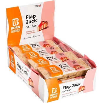 Born Winner Flap Jack Oat Bar | with Topping [12 x 100 грама] Ягодов Чийзкейк