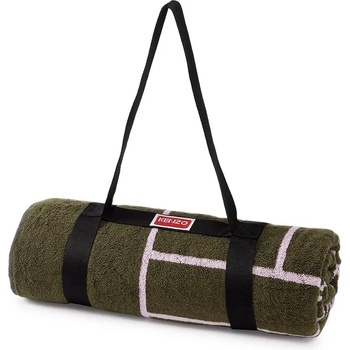 KENZO Плажна кърпа Kenzo K TATAMI Kaki 90 x 170 cm в зелено (1055764)