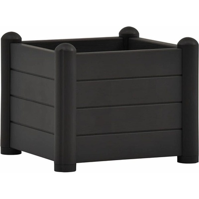 STEFANPLAST Kvetináč, vyvýšený záhon ITALIA 43x43x35cm antracit