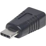Manhattan Преходник Manhattan, от Micro-B(ж) към USB-C(м), черен (MF-CM)