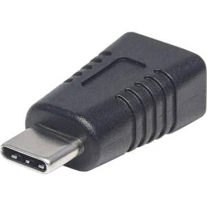 Manhattan Преходник Manhattan, от Micro-B(ж) към USB-C(м), черен (MF-CM)