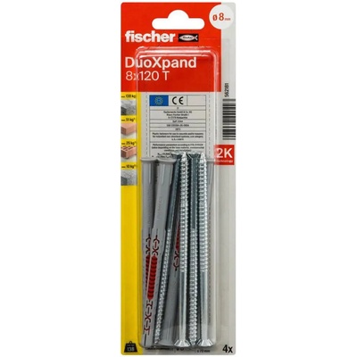 Fischer РАМКОВ ДЮБЕЛ 8x120 t k nv fischer duoxpand (4048962440423)