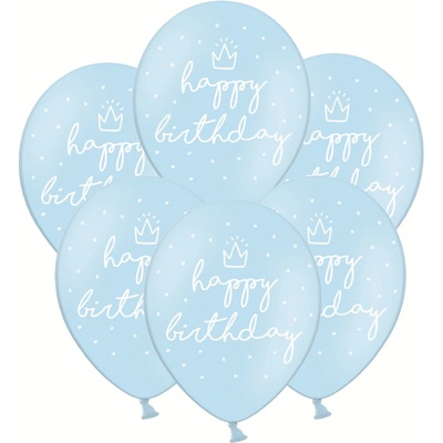 PartyDeco Balóniky latexové HB modré 30 cm