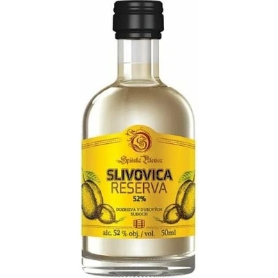 Spišská Slivovica Reserva Mini 52% 0,05 l (čistá fľaša)
