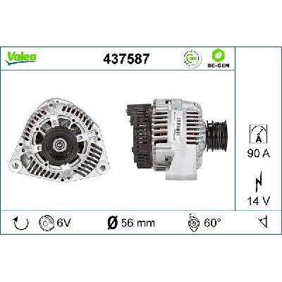 Alternátor VALEO 437587