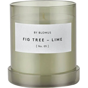 Blomus (Германия) Ароматна свещ BLOMUS VALOA с аромат Fig Tree-Lime - - Ø9 х h9 см - цвят сиво-зелен (BLOMUS 65296)