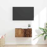 vidaXL TV стенен шкаф 60 x 31 x 29, 5 см Старо дърво (892205)
