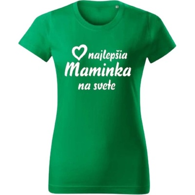 Vtipné tričko maminka nápis Zelená