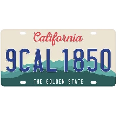Ceduľa California - The Gold State