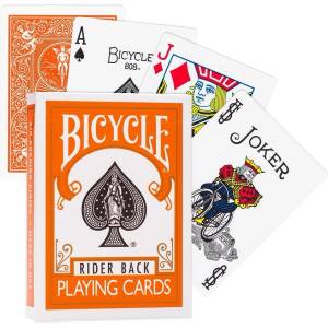 Difatta Карти за игра и фокуси Diffata Bicycle Rider Back, Orange