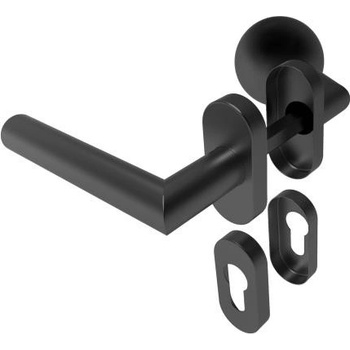 Umakov Kľučka guľa pevná - pár, AISI 304, BLACK D8/05G-L-BLACK