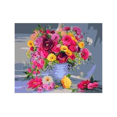 Smart Flamingo Creative set Flamingo Line Painting by numbers 40x50cm Bouquet (FSY190)