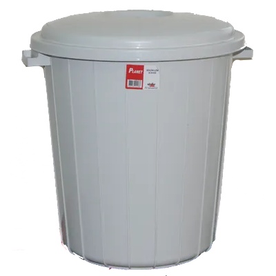 PLANET PLANET-Кош за смет 50L СИВ Ø41.5xh45.5cm. (UP 104) (013317)