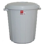 PLANET PLANET-Кош за смет 50L СИВ Ø41.5xh45.5cm. (UP 104) (013317)