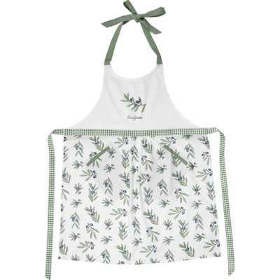 Clayre & Eef Zástěra Olive Garden 70x85 cm