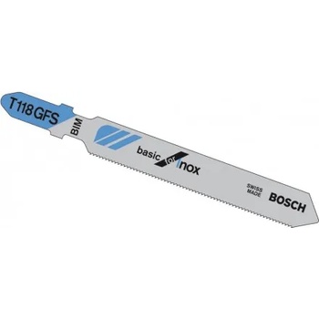 Bosch Нож за зеге Bosch с T-захват за тънка ламарина 57/83 мм, 32 TPI, праволинейно, T 118 GFS-2 608 636 496