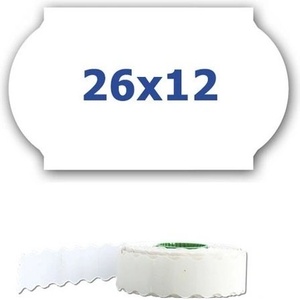 CDRmarket Ценови етикети за клещи, 26mm x 12mm, 900бр. , бели (ETRL-26x12)