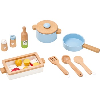 Lelin Дървен комплект за готвене Lelin - Тенджери и аксесоари (L40315)