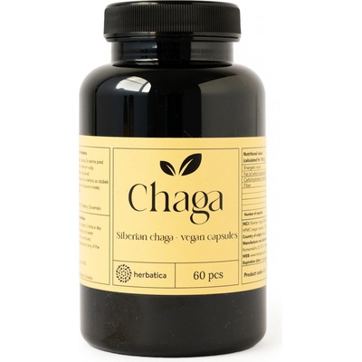 Herbatica Čaga sibiřská 60 veganských kapslí 300 mg