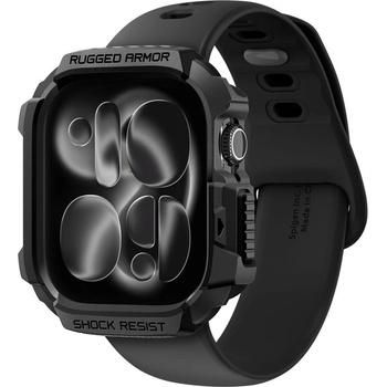 Spigen Удароустойчив TPU кейс за Apple Watch 46мм - Spigen Rugged Armor 2 Case (черен) (ACS10499)