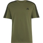 adidas Мъжка тениска adidas Essentials Single Jersey Left Chest Branded Tee T-shirt - Olive Four / Black - размер M (217-0476-0412)