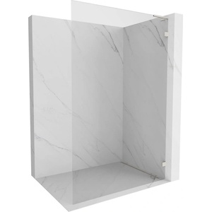 Mexen Lunar L стена за душ Walk-in дясна 50 x 200 см, прозрачна 8 мм, четкан никел - 830L-050-000-97-00-P (830L-050-000-97-00-P)