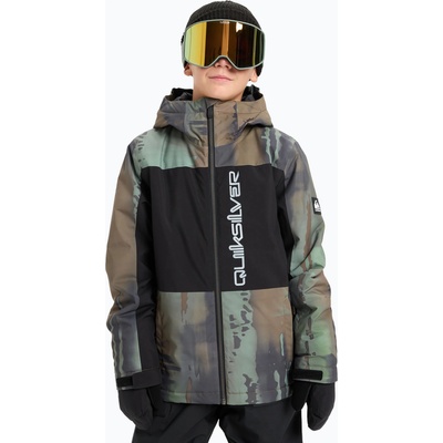 Quiksilver Детско яке за сноуборд Quiksilver Side Hit Block bloomfade dark ivy