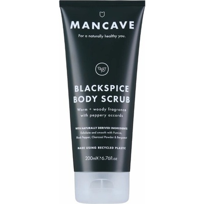 Mancave telový peeling čierne korenie tuba 200 ml