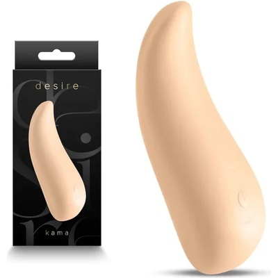 Компактен клитор стимулатор, 10 режима - Desire Kama Vanilla (NSTOYS1073)