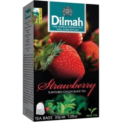 Dilmah Černý čaj Jahoda 20 x 1,5 g