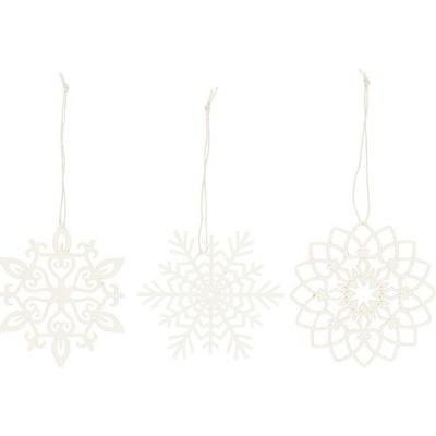Papírové vánoční ozdoby vločky Ib Laursen SET 3ks bílé – Hledejceny.cz