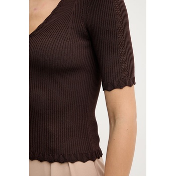 TWINSET дамска блуза с волани с вискоза (261TT3123)