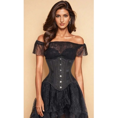 Korzety.cz Prodloužený síťovaný pasový korzet přes boky pro – Zboží Mobilmania