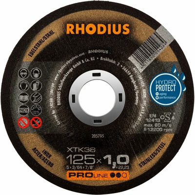 Rhodius Rezný kotúč 125 x 1,0 x 22,23 mm 205705