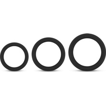 EasyToys Sada krúžkov na penis EXPLORE RING 3 ks čierna