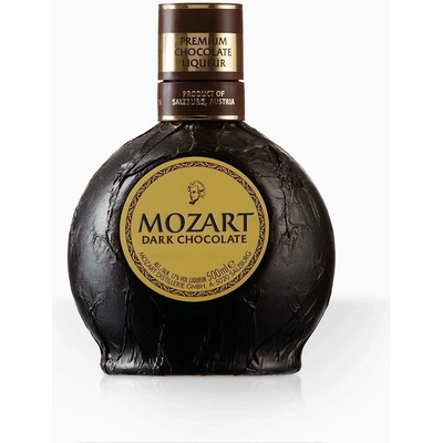 Mozart Pure Black Dark Chocolate Cream 17% 0,5 l (čistá fľaša)