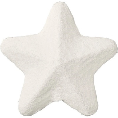 Broste Vánoční bavlněná hvězda špice TOPPER P. 22cm bílá