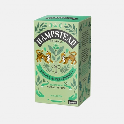 Hampstead Tea London BIO fenyklový čaj s mátou bio 20 ks