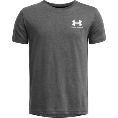 Under Armour Тениска Under Armour UA B SPORTSTYLE LEFT CHEST SS-GRY Сребърно Velikost YXS