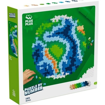 Plus-Plus Skládej podle čísel - Země 800 ks