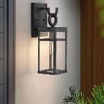 Elstead Lighting Quintiesse QN-PORTER-M-DZ - Външно стенно осветително тяло PORTER M 1xE27/60W/230V IP44 черно (ED1103)