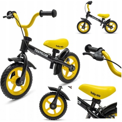 Baby Mix Traveller čierny s brzdou